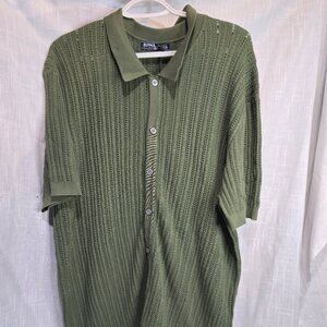 PJ Paul Jones Green short sleeve sweater NWT XL